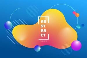 Colorful abstract geometric background design. Modern curve liquid color with fluid shapes composition. Cool background for web landing template, poster or banner. Vector illustration