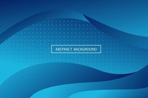 Abstract blue curve overlap background. Modern bright gradient art backdrop or banner for business. Vector illustration