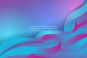 Abstract blue curve overlap background. Modern bright gradient art backdrop or banner for business. Vector illustration