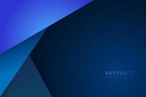 Abstract blue overlap background. Modern bright gradient art backdrop or banner for business. Vector illustration