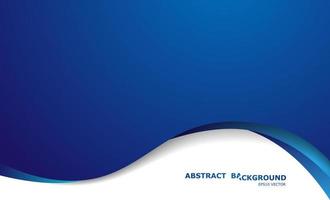 Abstract blue curve overlap background. Modern bright gradient art backdrop or banner for business. Vector illustration