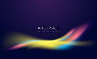 Abstract blue wavy with blurred light curved lines background. Cool graphic design with digital technology wave lines on modern bright gradient background. Vector illustration