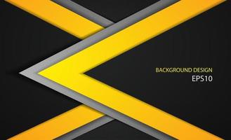 Abstract yellow overlap background. Modern bright gradient art backdrop or banner for business. Vector illustration