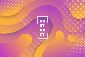 Colorful abstract geometric background design. Modern curve liquid color with fluid shapes composition. Cool background for web landing template, poster or banner. Vector illustration
