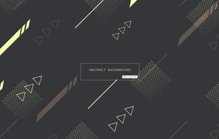 Abstract geometric background with arrow sign, modern pattern and elements design on dark gray background. Vector illustration