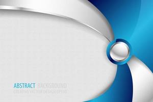 Abstract blue curve overlap background. Modern bright gradient art backdrop or banner for business. Vector illustration