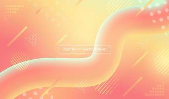 Colorful abstract geometric background design. Modern curve liquid color with fluid shapes composition. Cool background for web landing template, poster or banner. Vector illustration