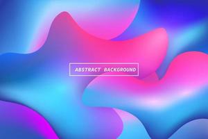 Colorful abstract geometric background design. Modern curve liquid color with fluid shapes composition. Cool background for web landing template, poster or banner. Vector illustration