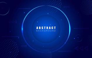 Minimal gradient geometric blue background with dynamic shapes composition. Abstract creative cool background with digital pattern for business poster or banner. Vector illustration