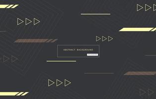 Abstract geometric background with arrow sign, modern pattern and elements design on dark gray background. Vector illustration