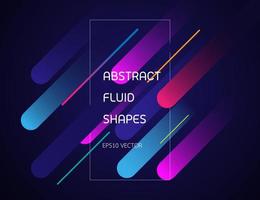 Colorful abstract geometric background design. Modern curve liquid color with fluid shapes composition. Cool background for web landing template, poster or banner. Vector illustration