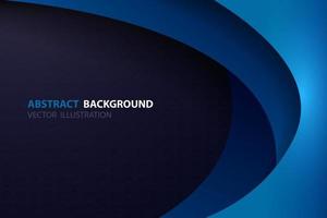 Abstract blue curve overlap background. Modern bright gradient art backdrop or banner for business. Vector illustration.