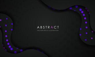 Abstract dark blue purple curve overlap background. Modern bright gradient art backdrop or banner for business. Vector illustration