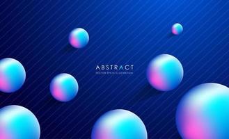 Colorful abstract geometric background design. Modern circle  fluid shapes composition. Cool background for web landing template, poster or banner. Vector illustration