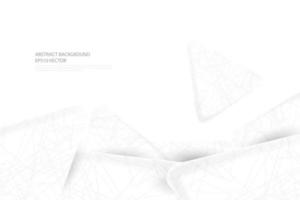 Abstract white background design with modern graphic gray texture element pattern. Vector illustration