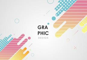 Abstract colorful geometric isometric background design. Minimal badge trendy shapes graphic design with modern lines and elements. Vector illustration