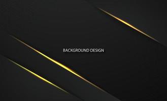 línea de luz amarilla abstracta sobre fondo negro. diseño moderno con elementos de tecnología futurista de lujo para pancartas, afiches y fondos. ilustración vectorial vector