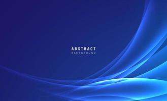 Abstract blue wavy with blurred light curved lines background. Cool graphic design with digital technology wave lines on modern bright gradient background. Vector illustration