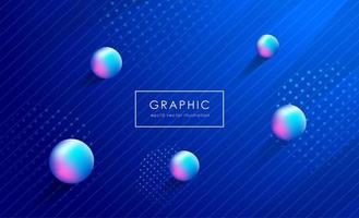 Colorful abstract geometric background design. Modern curve liquid color with fluid shapes composition. Cool background for web landing template, poster or banner. Vector illustration