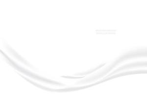 Abstract clean white soft cloth background  with soft waves. Luxury gray curved smooth curtain background. Vector illustration