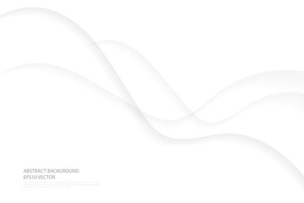 Abstract white gray curve overlap background. Modern bright gradient art backdrop or banner for business. Vector illustration