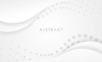 Abstract white gray curve overlap background. Modern bright gradient art backdrop or banner for business. Vector illustration