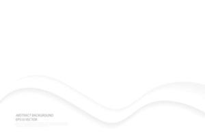 fondo de superposición de curva gris blanco abstracto. telón de fondo de arte degradado brillante moderno o banner para negocios. ilustración vectorial vector