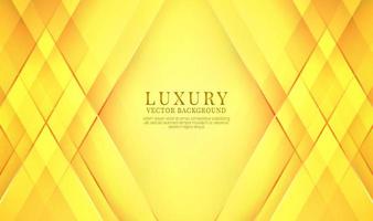 3D yellow luxury abstract background overlap layer on bright space with golden line effect decoration. Graphic design future style concept for flyer, banner, cover, brochure, card, or landing page vector