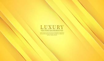 3D yellow luxury abstract background overlap layer on bright space with golden line effect decoration. Graphic design future style concept for flyer, banner, cover, brochure, card, or landing page