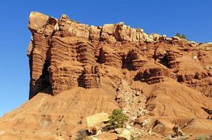 Red Rock Columns in the Desert photo
