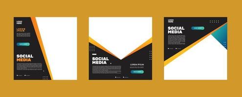 social media design template design vector