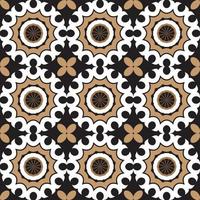 Vintage ceramic mosaic tile vector