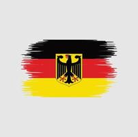 trazo de pincel de bandera de alemania. bandera nacional