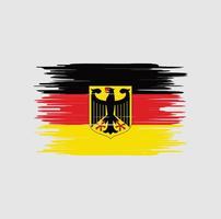 trazo de pincel de bandera de alemania. bandera nacional vector