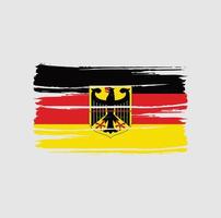 trazos de pincel de bandera de alemania vector