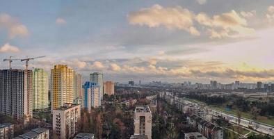 Sleeping quarters of Kyiv - the capital of Ukraine photo