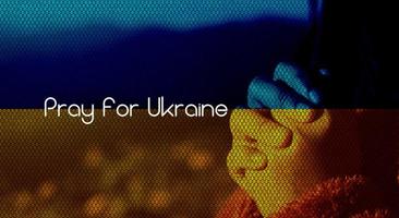 Pray for Ukraine, flag Ukraine. Russia vs Ukraine stop war. Pray Ukraine photo