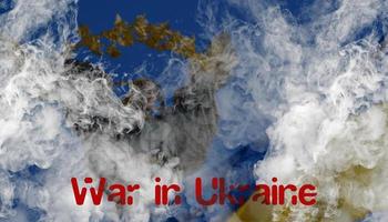 War Russia vs Ukraine . War between Russia and Ukraine photo