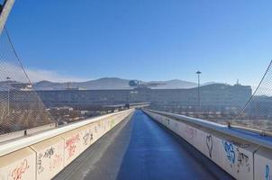 Pedestrian bridge Turin photo