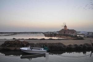 Saline Salt flats in Marsala photo