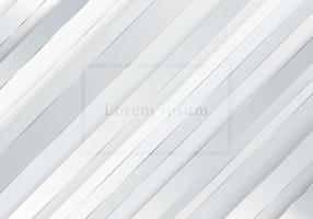 Abstract background white and gray diagonal layer stripes pattern with silver lines decoration luxury style vector