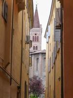 View of Bologna old town in Emilia Romagna Italy photo