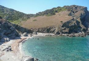 vista del mar en lampianu, cerdeña, italia foto