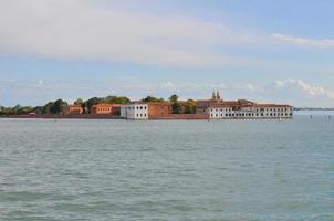 The Venice Lagoon in Venezia in Italy photo