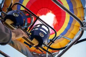 Captive balloons in Aeroestacion Festival in Guadix photo