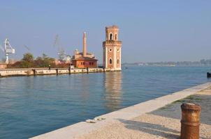 vista del canal en venecia foto