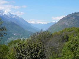 vista del valle de aosta foto