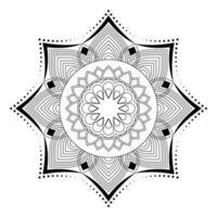 Mandala floral decorative elements ornamental pattern vector illustration graphics design.