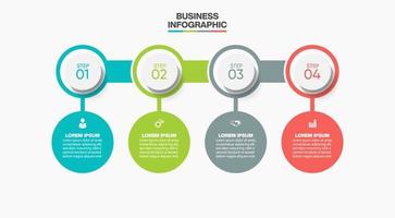 Presentation business infographic template vector