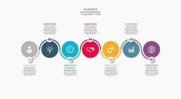 Presentation business infographic template vector